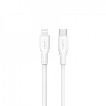 Canyon CLNM60SC10 USB-C na Lightning kabel 1m 60W MFi Silikon Biały
