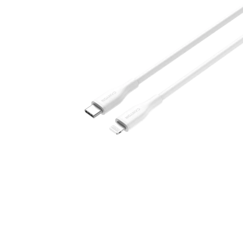 Canyon CLNM60SC10 USB-C na Lightning kabel 1m 60W MFi Silikon Biały