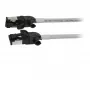 Synergy21 Patch Cable RJ45, CAT6A 500 MHz, 0,25 m, Szary, S/FTP, Slimline Round d=4,5 mm, TPE/LSZH (Superflex), AWG28, z surowymi wtykami CAT7, obrotowa wtyczka