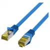 EFB RJ45 Patch Cable Cat.6A S/FTP LSZH Cat.7 Raw Cable Blue 0.15m