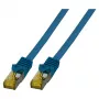 EFB RJ45 Patch Cable Cat.6A S/FTP LSZH Cat.7 Raw Cable Blue 0.15m