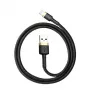 Baseus Cafule Lightning do USB-A Kabel 1m Czarny/Złoty