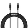 Baseus Superior USB-C na USB-C Kabel 1m Czarny 100W Szybkie Ładowanie i Synchronizacja Danych