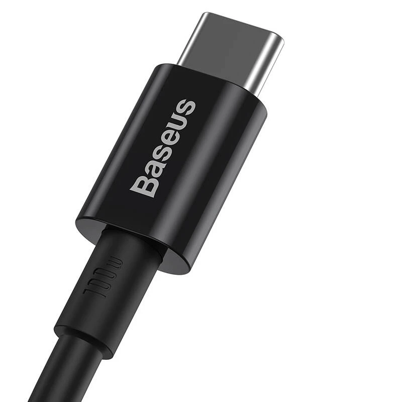 Baseus Superior USB-C na USB-C Kabel 1m Czarny 100W Szybkie Ładowanie i Synchronizacja Danych