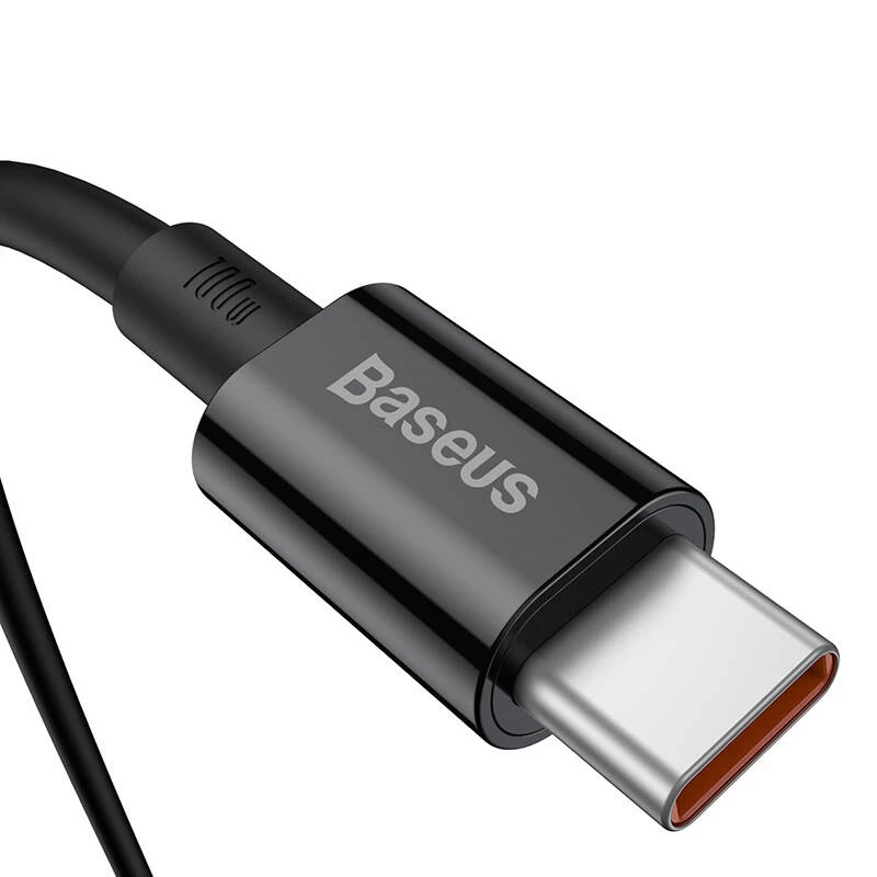 Baseus Superior USB-C na USB-C Kabel 1m Czarny 100W Szybkie Ładowanie i Synchronizacja Danych