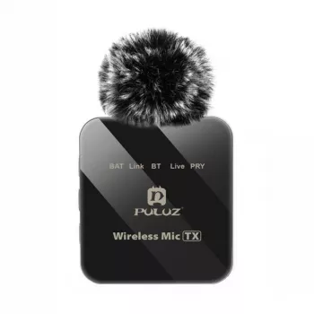 PULUZ PU648B Bezprzewodowy Mikrofon (USB-C) - Profesjonalny Mikrofon Krawatowy z Redukcją Szumów ENC, Zasięg 10m, Bateria 12h