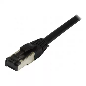 Synergy21 Patch Cable RJ45, CAT8.1 2000MHz, 0.25m, Black, S-STP (S/FTP), TPE/LSZH (SuperFlex), AWG26