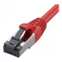 Przewód krosowy Synergy21 RJ45, CAT8.1 2000MHz, 0,15m, czerwony, S-STP (S/FTP), TPE/LSZH (SuperFlex), AWG26