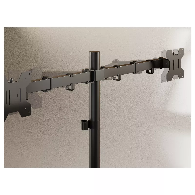 Equip Dual Monitor Desk Mount 17-32 inch 360° Articulating 10kg Black