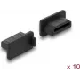 Delock Osłona przeciwpyłowa na port żeński HDMI-A, 10 sztuk, silikon, czarny (87465)