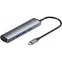 Adapter Hub USB-C 7 w 1 Baseus z 2x USB 3.0, HDMI, USB-C PD 100W, czytnik SD/TF - Space Grey