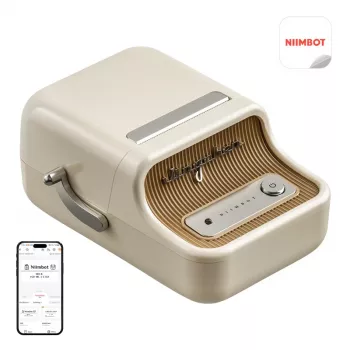 NIIMBOT B21 Pro Przenośna Drukarka Etykiet (Kremowa)
