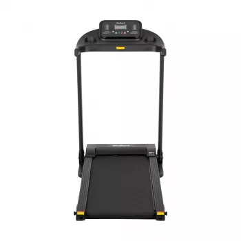 REBEL ACTIVE RBA-1001 Składana Bieżnia Elektryczna z Wyświetlaczem LCD, 12 Programów, 12 km/h, Srebrny/Czarny