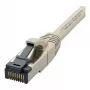 Kabel krosowy Synergy21 RJ45, CAT8.1 2000MHz, 1,0m, Szary, S-STP (S/FTP), TPE/LSZH (SuperFlex), AWG26