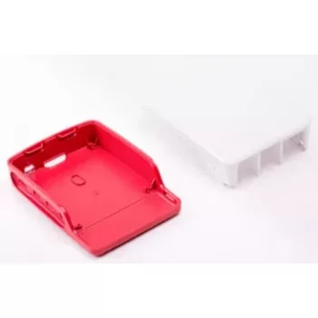Obudowa ochronna Raspberry Pi 4 czerwono-biała oficjalna
