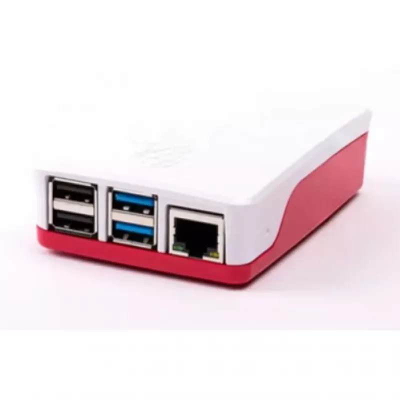 Obudowa ochronna Raspberry Pi 4 czerwono-biała oficjalna