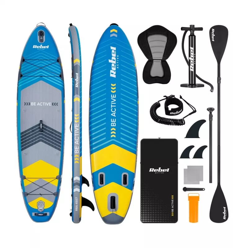 REBEL ACTIVE RBA-4507 Pompowana deska SUP - Niebieski