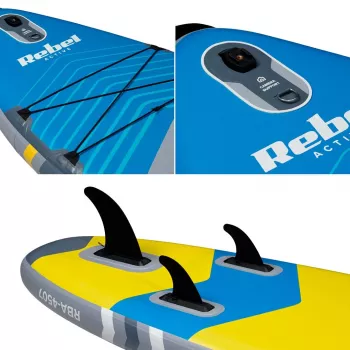 REBEL ACTIVE RBA-4507 Pompowana deska SUP - Niebieski
