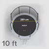 REBEL Active Trampoline PRO 10ft/305 cm z siatką bezpieczeństwa, Czarny/Niebieski