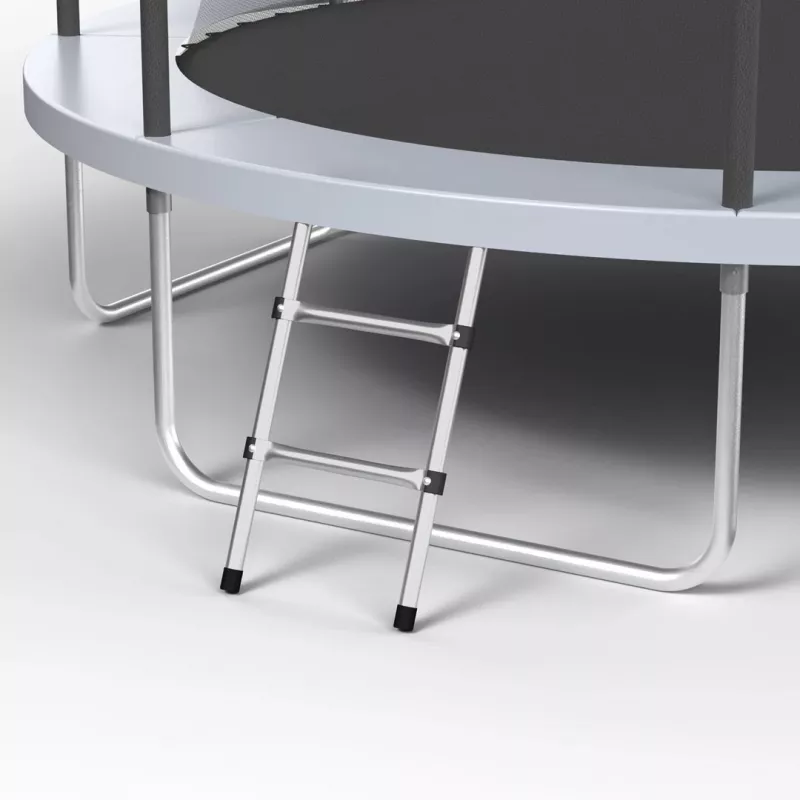 REBEL Active Trampoline PRO 10ft/305 cm z siatką bezpieczeństwa, Czarny/Niebieski