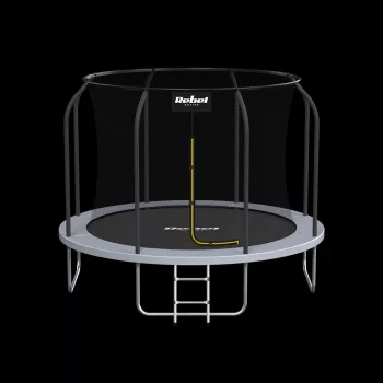REBEL Active Trampoline PRO 10ft/305 cm z siatką bezpieczeństwa, Czarny/Niebieski