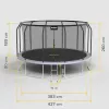 REBEL Active Trampoline PRO 14ft/427 cm z siatką bezpieczeństwa i drabinką