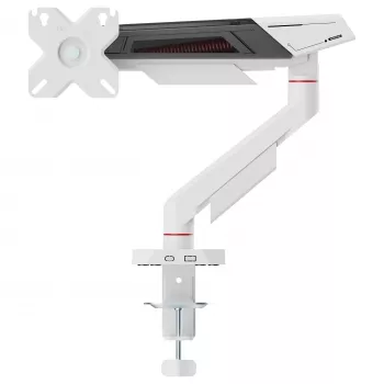 Uchwyt biurkowy Equip do monitorów 17-40 inch, obrót 360°, 12 kg, czarno-biały