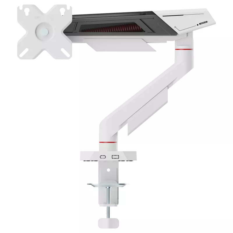 Uchwyt biurkowy Equip do monitorów 17-40 inch, obrót 360°, 12 kg, czarno-biały