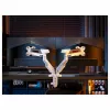 Equip Podwójny uchwyt monitorowy na biurko 17-35 inch 180° Gaming 12kg Czarno-biały