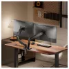 Equip Podwójny uchwyt monitorowy na biurko 17-32 inch, obrót 360°, sprężyna gazowa, nośność 9 kg, czarny