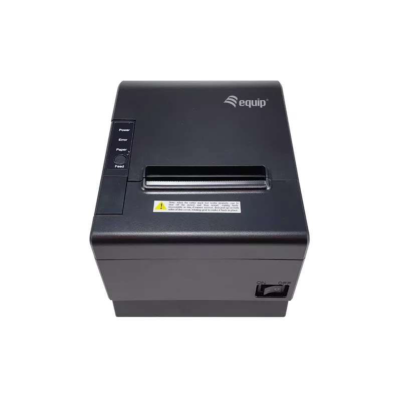 Equip 58/80mm Termiczna Drukarka Fiskalna POS z Automatycznym Nożem, USB/Bluetooth/WiFi/Port Szuflady Kasowej, Czarny