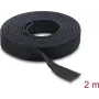 Taśma rzepowa Delock na rolce, czarna, dł. 2 m x szer. 13 mm (19030)