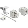 Delock Keystone Module RJ45 Female to LSA Cat.6A Shielded with Shielding Braid Tool-Free (91084)