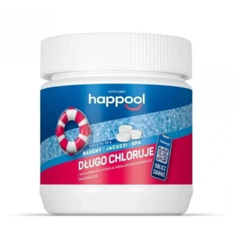 Acrylmed TRIOCHLOR Tabletki chlorowe o spowolnionym uwalnianiu, 20 g / 0,4 kg