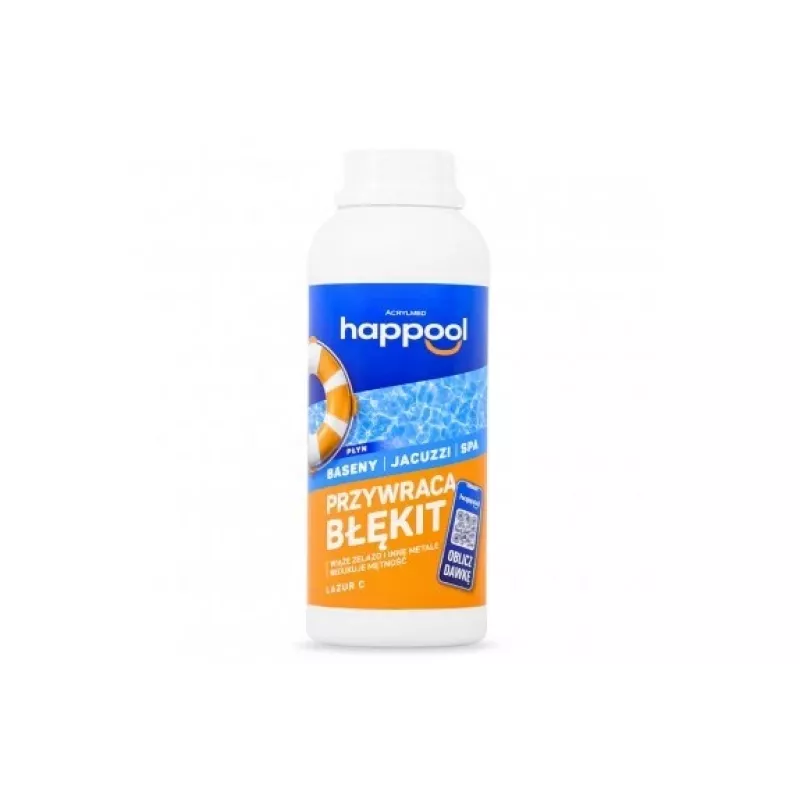 Acrylmed LAZUR C Płyn do usuwania mętnych osadów z wody basenowej, 0,5 L