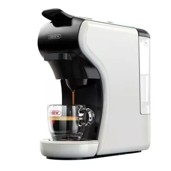 HiBREW H1A 4-w-1 Ekspres do kawy kapsułkowej, Biały, 19 bar, 1450 W, 0.6 L