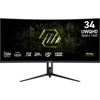 MSI MAG 342CQRFDE E20 34 cal UWQHD 200Hz Zakrzywiony Monitor Gamingowy