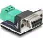 Adapter Delock D-Sub 9-pin żeński do 3-pinowego listwy zaciskowej dla magistrali CAN / LIN (91293)