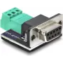 Adapter Delock D-Sub 9-pin żeński do 3-pinowego listwy zaciskowej dla magistrali CAN / LIN (91293)