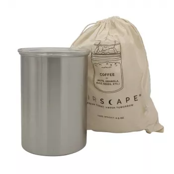 Airscape® Stalowy Pojemnik Aromatyczny Średni, Szczotkowane Srebro
