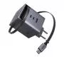 UGREEN X616 GaN Charger 100W 2x USB-C 1x USB-A 1x Retractable USB-C Cable (65828)