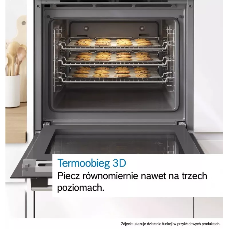 Piekarnik do zabudowy BOSCH HBG571EB4, czarny, 71 L, samooczyszczanie pirolityczne, 7 metod grzania
