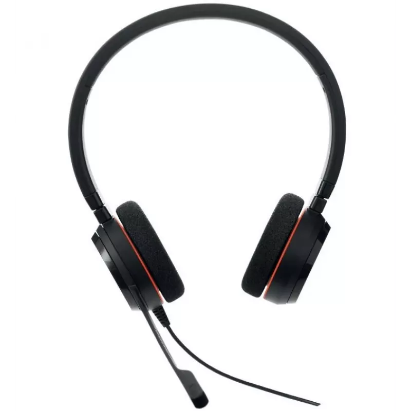 Jabra Evolve 20 MS Stereo USB-C On-Ear Headset z mikrofonem z redukcją szumów, czarny