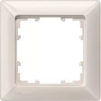 Siemens 5TG25510 DELTA miro 2-Gang Cover Frame Titanium White Plastic 151x80mm