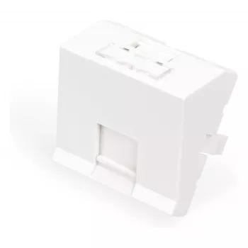 Uchwyt modułu Keystone DIGITUS, 1-portowy, 45x45mm, czysta biel (RAL 9010) do DN-93802-5-SH