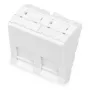 DIGITUS Keystone Faceplate 2-Port 45x45mm Angled White