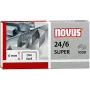 NOVUS 040-0026 Zszywki 24/6 DIN Super, 1000 szt., stal ocynkowana