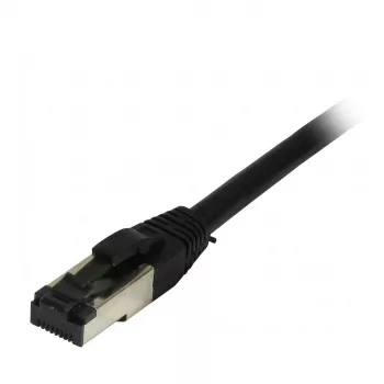 Kabel krosowy Synergy21 RJ45, CAT8.1 2000MHz, 1,0m, czarny, S-STP (S/FTP), TPE/LSZH (SuperFlex), AWG26