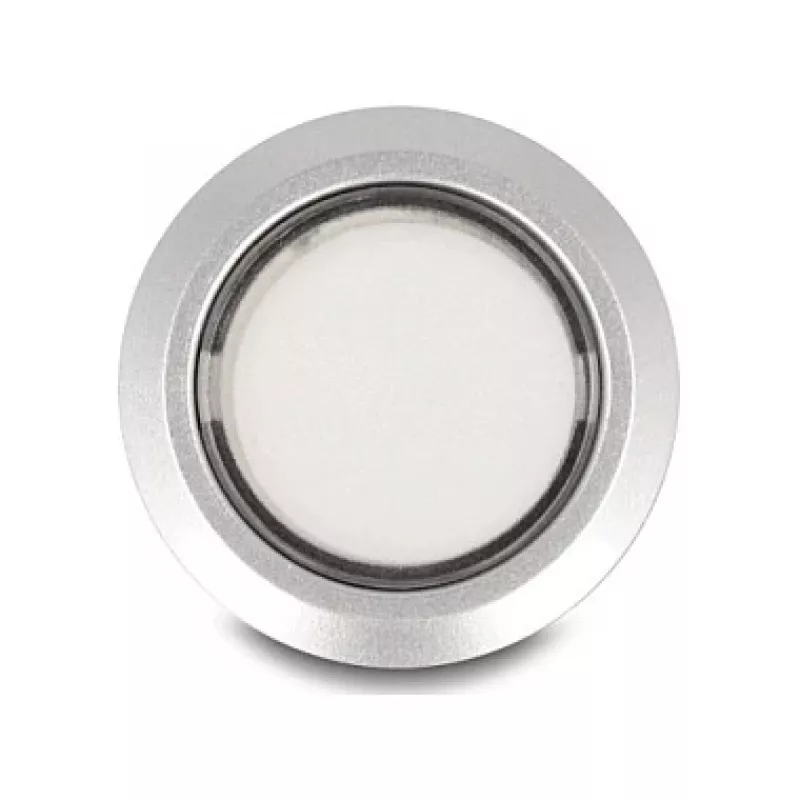 Przycisk chwilowy Delock 22 mm płaski plastik biały LED