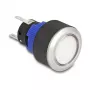 Przycisk chwilowy Delock 22 mm płaski plastik biały LED